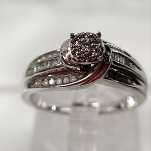 Diamond Baguette and Round Cut Ring